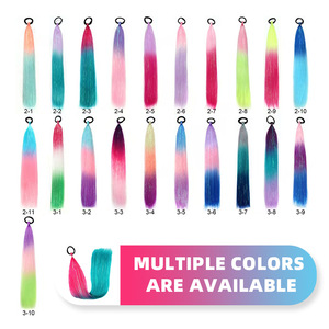 วิกผมผู้หญิงแบบใหม่ <span class=keywords><strong>ทรง</strong></span>หางม้า<span class=keywords><strong>ยาว</strong></span>เส้นเดียว ประดับด้วยเส้นลวดสีทองเลเซอร์ สำหรับสาวเซ็กซี่ วิกผมสังเคราะห์ DIY ถักเปียหลากสีด้วยเครื่องจักร - Product Image 3