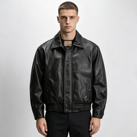 Manteau en cuir véritable A2 Goarskin pour hommes, veste rétro de style japonais, vêtements décontractés élégants