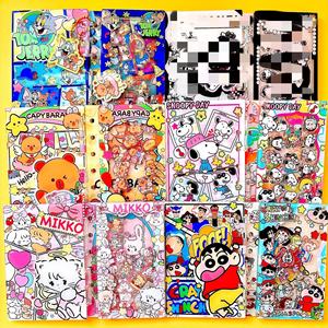 Carnet à feuilles mobiles en acrylique TK Popular Cartoon A7/A5, avec perles musicales DIY en acrylique de grande marque - Product Image 4