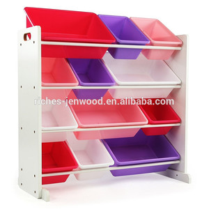 4 livelli unità di stoccaggio <span class=keywords><strong>per</strong></span> bambini mobili <span class=keywords><strong>per</strong></span> bambini libro giocattolo organizer scaffale <span class=keywords><strong>per</strong></span> sala giochi, giocattolo rack di stoccaggio - Product Image 3