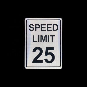 Fabricant de panneaux d'<span class=keywords><strong>avertissement</strong></span> de route réfléchissants HIP Panneau de passage à niveau pour cycliste Panneau de limitation de vitesse MUTCD 25 en aluminium - Product Image 2