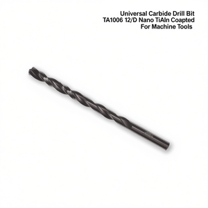 Broca universal de carburo TA1006 12xD con recubrimiento Nano TiAlN para máquinas herramienta - Product Image 2