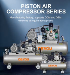Compresseur d'air à piston lubrifié à entraînement par courroie 220v/50Hz 1,5kW 0,8bar 2HP avec pompe portable - Product Image 2
