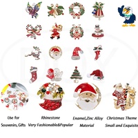 Épingles en émail personnalisées de Noël, Père Noël, renne, pour cadeaux du Nouvel An