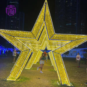 ไฟประดับดาว LED 3 มิติ สำหรับตกแต่งคริสต์มาส รูปดาว สำหรับร้านค้า ถนน และของตกแต่งคริสต์มาส - Product Image 6