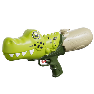 Pistola de agua de cocodrilo de gran capacidad con doble boquilla, juguete para niños de 3 a 6 años, pistola de agua de plástico para diversión en la playa - Product Image 1