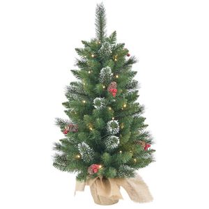 <span class=keywords><strong>Sapin</strong></span> de noël <span class=keywords><strong>artificiel</strong></span> prééclairé de 6.5 pieds avec 500 lumières claires, vert - Product Image 1