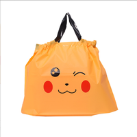"Canard jaune" sac à cordon en plastique personnalisé HDPE LDPE avec emballage coloré à poignée durable pour sacs à provisions cadeaux