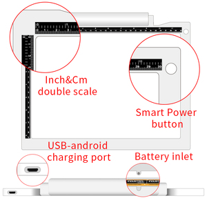 Dimmable <span class=keywords><strong>Table</strong></span> Apprentissage Trace Pas Cher Ultra Mince Chargeur <span class=keywords><strong>De</strong></span> Batterie Copie Rechargeable Conseil Led Traçage Lumière Pad - Product Image 5