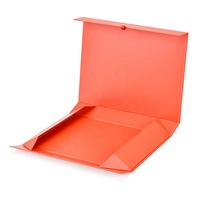 Boîtes cadeaux pliantes en carton à fermeture magnétique rigide avec fermeture en ruban en forme de livre avec explosion