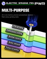 Pluma de pulido eléctrica multifunción Mechanic PWR para herramienta de reparación de teléfonos móviles para placa base PCB IC CPU corte y pulido