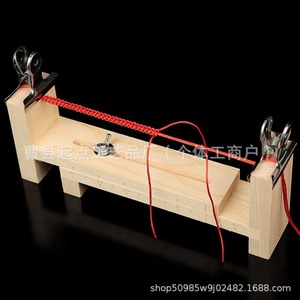 Marco de madera para fijar pulseras, rectangular, de color madera natural, para la fabricación de pulseras en escritorio. - Product Image 2