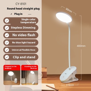 Sinh viên nghiên cứu đầu giường ký túc xá phòng ngủ chiếu sáng trắng LED USB sạc bảo vệ mắt Clip Phong Cách Hiện Đại Đèn bàn di động - Product Image 6