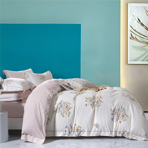 KOSMOS-Couette à thème kaki, bleu pêche, avec impression complète, en polyester, lavande et satin - Product Image 2