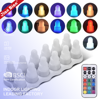 Bougies LED chauffe-plat RVB à changement de couleur, scintillantes, pour décorations de mariages et fêtes d'Halloween, avec base de charge sans fil à 12 emplacements