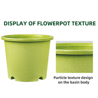 Ventes en gros de pots de fleurs en plastique modernes, durables et légers avec trou de drainage pour la décoration intérieure/extérieure du jardin et de la maison