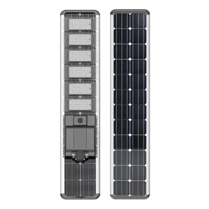 BR Solar 120W montaje en 10-12m poste COB Luz de calle solar integrada todo en una luz de calle solar