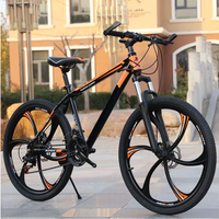 Vélo de montagne en aluminium de haute qualité de 26 pouces, 21 vitesses avec suspension avant à disque - Capacité de charge de 160 kg, fourche en acier
