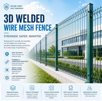 Clôture en fer 3D anti-escalade décorative personnalisée, 6 pieds de haut, écologique, imperméable, revêtement PVC, sécurité, installation facile