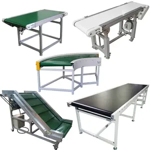 Supply Automatic Rubber stainless steel belt conveyor portable Turning Assembly conveyor line