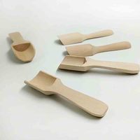 Scoops Cuillères pour Bocaux Sels de Bain Bonbons Grain de Café Mini Cuillère en Bambou Polyvalente Cuillères en Bois pour Sels de Bain