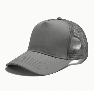 Custom Logo Mesh Back <b>Plain</b> Baseball Hat Structured Trucker <b>Cap</b> for Trade Show Giveaways - Product Image 3