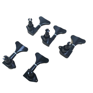 หมุดปรับแต่งอัลลอย<span class=keywords><strong>5</strong></span><span class=keywords><strong>สาย</strong></span>,เพลาคดเคี้ยวปิดอย่างเต็มที่เบสไฟฟ้าสีเงินสีดำ - Product Image 2