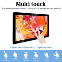 Nouvel écran tactile capacitif de 21 pouces avec coque métallique, interfaces USB et RS232, 1080P HD pour usage professionnel