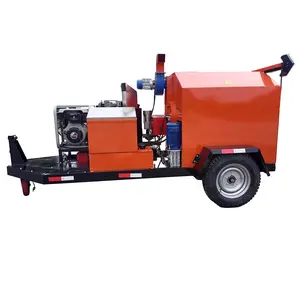 Misturador de asfalto móvel para projetos pequenos, máquina de mistura de resíduos, reciclagem a quente, máquina de reparo e aquecimento de estradas de asfalto