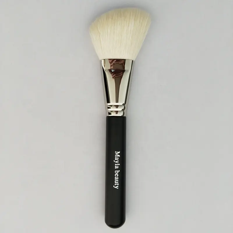 Highest quality angled powder brush for face finishing makeup contour blush rouge single brush