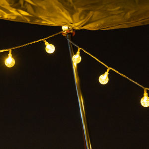 Guirnalda de Luces LED de 3V L10 M con 80 Lámparas, Blanco Cálido, PVC Transparente, Cobre y LED, para Decoración de Fiestas al Aire Libre y Camping - Product Image 2