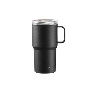 304 gobelet Portable en acier inoxydable épaissi valeur de couleur élevée maille de conservation de la chaleur pour café thé noir eau couvercle de tasse noire - Product Image 1