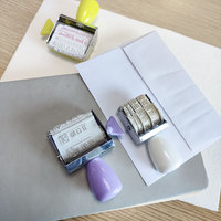 Tampon à rouleau en caoutchouc, 1 pièce, multifonction, pour bricolage, auto-marquage, Date et Date, numéro et lettres, avec poignée