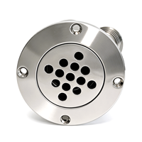 Drain de sol pour bateau en acier inoxydable AISI 316, drain de pont de yacht de qualité marine avec couvercle amovible, accessoires de quincaillerie pour yacht