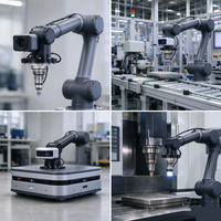Support de fixation de capteur en aluminium usiné CNC sur mesure pour bras de robotisation mécanique OEM
