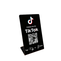 Carte de fonctionnalité TikTok NFC avec code QR, carte d'évaluation programmable 13,56 MHz, carte d'évaluation Google réutilisable, Google NFC