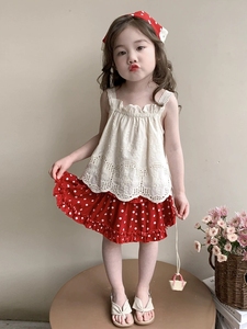 Conjunto de 3 Piezas para Niñas, Top sin Mangas de Algodón Transpirable, Pantalones Cortos y Turbante, Traje de Verano para Bebés, Ropa Infantil a la Moda - Product Image 3
