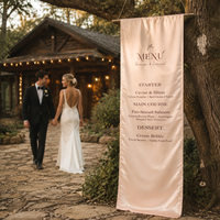 Nappe personnalisée pour menu et carte des vins, chemins de table de mariage, décoration pour mariage, fournitures et décorations de fête