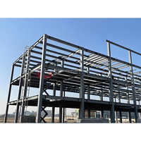 Structure de hangar en acier préfabriqué, bâtiments d'entrepôt en acier préfabriqués à grande portée