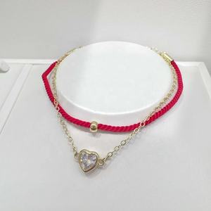 Pulseras de cuerda roja de plata de ley 925 al por mayor, hechas a mano, para niñas, apilables, con dijes únicos, precio de fábrica - Product Image 1