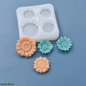 แม่พิมพ์ซิลิโคนสำหรับทำเค้กฟองดองท์เค้กทำมือแม่พิมพ์สำหรับการอบรูปดอกทานตะวัน - Product Image 3