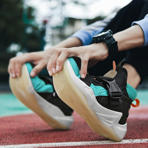 Nouveauté, baskets montantes de haute qualité, chaussures de <span class=keywords><strong>papa</strong></span>, chaussures de basket-ball pour hommes, chaussures légères et tendance à bas prix - Product Image 3