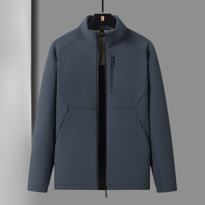 Vêtements de travail d'automne, manteau anti-salissure, coupe-vent, veste de travail imperméable à col montant, confortable et respirant - Product Image 5