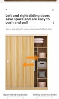 Armoire convertible Dongam – Meuble de chambre moderne en MDF, économique, pour dortoir, chambre à louer, chambre principale – Montage simple, rangement intégré