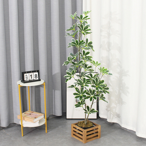 Precio directo de fábrica Venta Maceta Plantas Bonsai Artificial Árbol Planta Schefflera para la decoración del jardín del hogar - Product Image 3