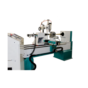 Torno automático CNC para carpintería de China para bate de béisbol, tacos de billar, postes, rodillo, cepillo de <span class=keywords><strong>madera</strong></span>, componente del núcleo del motor - Product Image 4