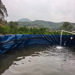 Réservoirs de pisciculture en bâche PVC commerciale de grande taille fabriqués en Chine, ensemble complet, feuille galvanisée, étang d'élevage de poissons pour pisciculture - Product Image 1