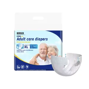 Adult Diapers Nurse Adult Super Absorption Printed Disposable Adult Diaper with Blue ADL