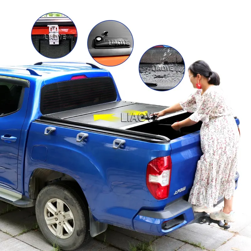 pickup truck cover Aluminum alloy retractable tonneau cover for great wall wingle 3 5 pickup classic