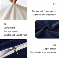 Oreiller ergonomique en mousse à mémoire de forme pour le cou et la colonne cervicale, idéal pour un sommeil confortable
